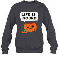 Funny Life Is Gourd Halloween Trick Or Treat Pumpkin Crewneck Sweatshirt Crewneck Sweatshirt - belovedtshirt