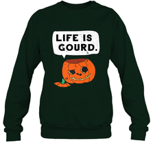 Funny Life Is Gourd Halloween Trick Or Treat Pumpkin Crewneck Sweatshirt Crewneck Sweatshirt - belovedtshirt
