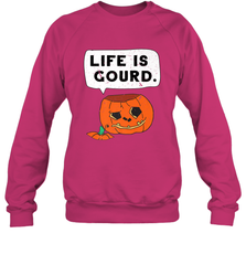 Funny Life Is Gourd Halloween Trick Or Treat Pumpkin Crewneck Sweatshirt Crewneck Sweatshirt - belovedtshirt