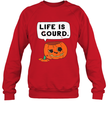 Funny Life Is Gourd Halloween Trick Or Treat Pumpkin Crewneck Sweatshirt Crewneck Sweatshirt - belovedtshirt