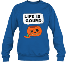 Funny Life Is Gourd Halloween Trick Or Treat Pumpkin Crewneck Sweatshirt Crewneck Sweatshirt - belovedtshirt