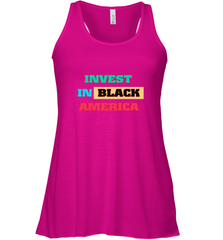 Invest In Black America Women's Racerback Tank Women's Racerback Tank - belovedtshirt