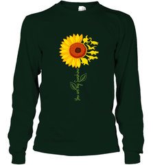 You're My Sunshine Sunflower Dinosaur T Rex Long Sleeve T-Shirt Long Sleeve T-Shirt - belovedtshirt