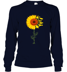 You're My Sunshine Sunflower Dinosaur T Rex Long Sleeve T-Shirt