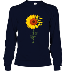 You're My Sunshine Sunflower Dinosaur T Rex Long Sleeve T-Shirt Long Sleeve T-Shirt - belovedtshirt