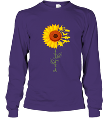You're My Sunshine Sunflower Dinosaur T Rex Long Sleeve T-Shirt Long Sleeve T-Shirt - belovedtshirt