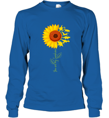 You're My Sunshine Sunflower Dinosaur T Rex Long Sleeve T-Shirt Long Sleeve T-Shirt - belovedtshirt
