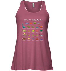 Types Of Dinosaurs Women's Racerback Tank Women's Racerback Tank - belovedtshirt