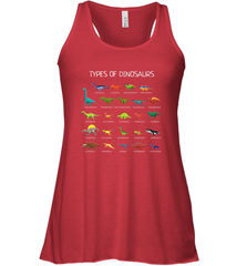 Types Of Dinosaurs Women's Racerback Tank Women's Racerback Tank - belovedtshirt