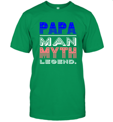 Papa Man Myth Legend Father's Day Dad Veteran Men's T-Shirt Men's T-Shirt - belovedtshirt