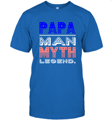 Papa Man Myth Legend Father's Day Dad Veteran Men's T-Shirt Men's T-Shirt - belovedtshirt