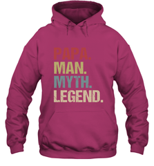 Papa Man Myth Legend Dad Father Hooded Sweatshirt Hooded Sweatshirt - belovedtshirt
