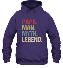 Papa Man Myth Legend Dad Father Hooded Sweatshirt Hooded Sweatshirt - belovedtshirt