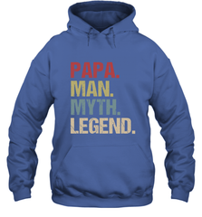 Papa Man Myth Legend Dad Father Hooded Sweatshirt Hooded Sweatshirt - belovedtshirt
