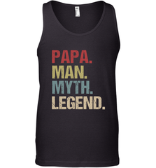 Papa Man Myth Legend Dad Father Men's Tank Top Men's Tank Top - belovedtshirt