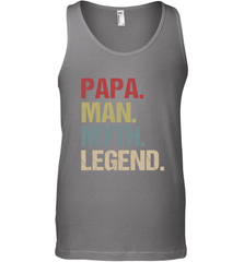Papa Man Myth Legend Dad Father Men's Tank Top Men's Tank Top - belovedtshirt
