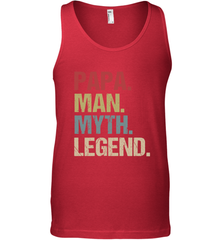 Papa Man Myth Legend Dad Father Men's Tank Top Men's Tank Top - belovedtshirt