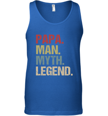 Papa Man Myth Legend Dad Father Men's Tank Top Men's Tank Top - belovedtshirt
