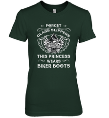 Forget glass slippers this princess wears biker boots Women's Premium T-Shirt Women's Premium T-Shirt - belovedtshirt