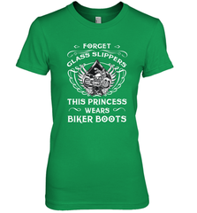 Forget glass slippers this princess wears biker boots Women's Premium T-Shirt Women's Premium T-Shirt - belovedtshirt