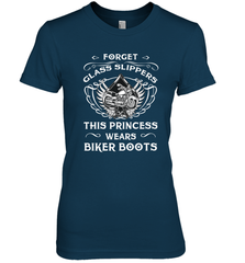 Forget glass slippers this princess wears biker boots Women's Premium T-Shirt Women's Premium T-Shirt - belovedtshirt