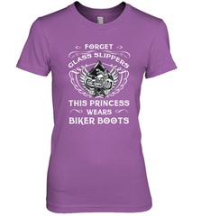 Forget glass slippers this princess wears biker boots Women's Premium T-Shirt Women's Premium T-Shirt - belovedtshirt
