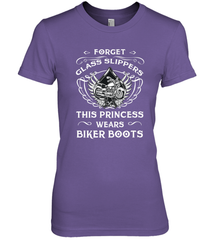 Forget glass slippers this princess wears biker boots Women's Premium T-Shirt Women's Premium T-Shirt - belovedtshirt