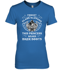 Forget glass slippers this princess wears biker boots Women's Premium T-Shirt Women's Premium T-Shirt - belovedtshirt