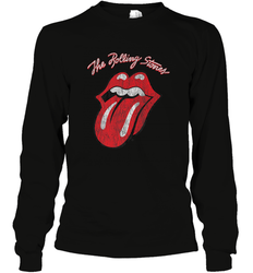 Mens The Rolling Stones Script Tongue Logo Long Sleeve T-Shirt