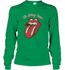 Mens The Rolling Stones Script Tongue Logo Long Sleeve T-Shirt Long Sleeve T-Shirt - belovedtshirt