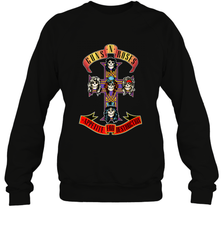 Guns N' Roses Classic Cross Logo Crewneck Sweatshirt Crewneck Sweatshirt - belovedtshirt