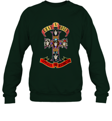 Guns N' Roses Classic Cross Logo Crewneck Sweatshirt Crewneck Sweatshirt - belovedtshirt