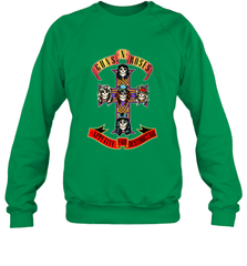 Guns N' Roses Classic Cross Logo Crewneck Sweatshirt Crewneck Sweatshirt - belovedtshirt