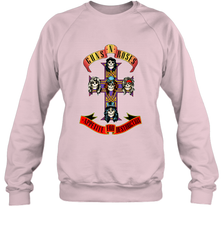 Guns N' Roses Classic Cross Logo Crewneck Sweatshirt Crewneck Sweatshirt - belovedtshirt