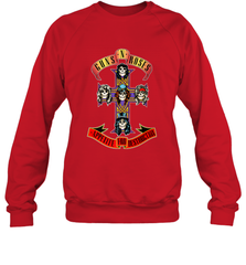 Guns N' Roses Classic Cross Logo Crewneck Sweatshirt Crewneck Sweatshirt - belovedtshirt