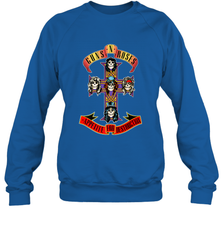 Guns N' Roses Classic Cross Logo Crewneck Sweatshirt Crewneck Sweatshirt - belovedtshirt