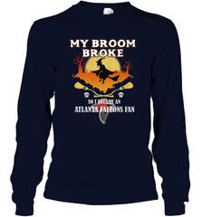 Broom Broke So I Became An Atlanta Falcons Fan  NFL Halloween Costume Long Sleeve T-Shirt Long Sleeve T-Shirt - belovedtshirt