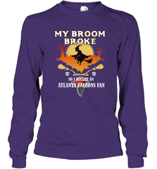 Broom Broke So I Became An Atlanta Falcons Fan  NFL Halloween Costume Long Sleeve T-Shirt Long Sleeve T-Shirt - belovedtshirt