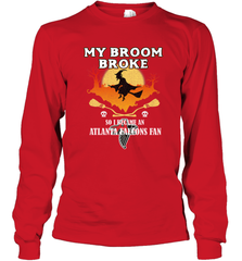 Broom Broke So I Became An Atlanta Falcons Fan  NFL Halloween Costume Long Sleeve T-Shirt Long Sleeve T-Shirt - belovedtshirt