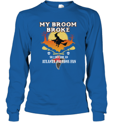 Broom Broke So I Became An Atlanta Falcons Fan  NFL Halloween Costume Long Sleeve T-Shirt Long Sleeve T-Shirt - belovedtshirt