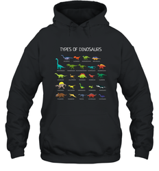 Types Of Dinosaurs Hooded Sweatshirt