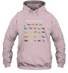Types Of Dinosaurs Hooded Sweatshirt Hooded Sweatshirt - belovedtshirt
