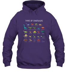 Types Of Dinosaurs Hooded Sweatshirt Hooded Sweatshirt - belovedtshirt