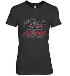 Sundays Are For Jesus and Atlanta Funny Christian Football Women's Premium T-Shirt