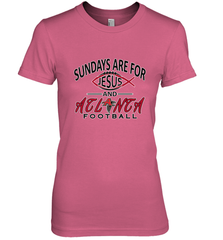Sundays Are For Jesus and Atlanta Funny Christian Football Women's Premium T-Shirt Women's Premium T-Shirt - belovedtshirt