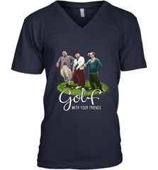 The Three Stooges Golf With Your Friends Men's V-Neck Men's V-Neck - belovedtshirt