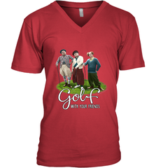 The Three Stooges Golf With Your Friends Men's V-Neck Men's V-Neck - belovedtshirt
