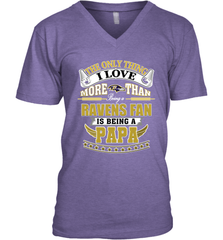NFL The Only Thing I Love More Than Being A Baltimore Ravens Fan Is Being A Papa Football Men's V-Neck Men's V-Neck - belovedtshirt