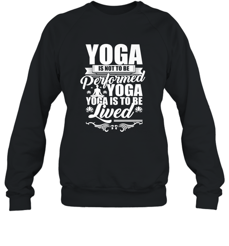 Yoga is More Than Yoga It's a Lifestyle Crewneck Sweatshirt Crewneck Sweatshirt / Black / S Crewneck Sweatshirt - belovedtshirt