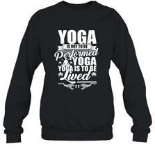 Yoga is More Than Yoga It's a Lifestyle Crewneck Sweatshirt Crewneck Sweatshirt - belovedtshirt